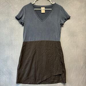 Dolan Left Coast Collection Dress Cupro Womens Small Two Tone Dark Academia